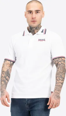 Immagine prodotto di Polo uomo slim fit LION White/Dark Red/Navy S Lonsdale