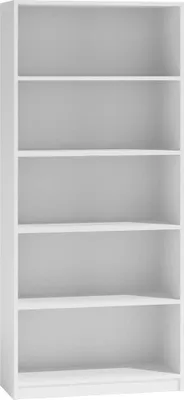 Produktbild von ADGO, Bücherschrank, Bücherregal Wand, Büro Regal Schmal Weiß, 30x60x182cm