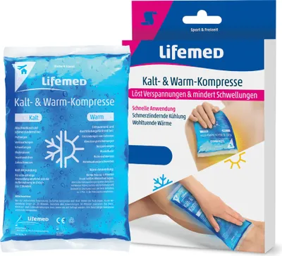 Image de Lifemed 99226 Compresse froide/chaude Lifemed, 200 x 120 mm, bleue