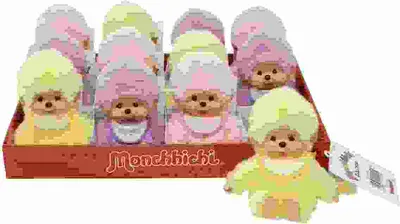 Obrázek produktu pro Monchhichi 15cm, různé, 3 různé barvy