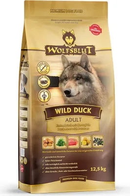 Obrázek produktu pro Wolfsblut Wild Duck - Ente und Kartoffel - Adult - jede Rasse - Ente - Kartoffel - 12,5 kg - Gluten-frei