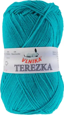 Strickgarn TEREZKA 100% Baumwolle, türkisblau