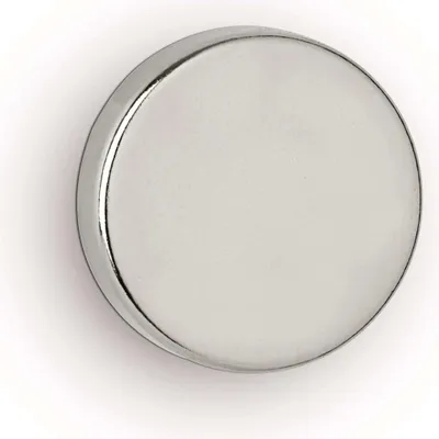 Produktbild von MAUL Magnet rund 4 Stück 6,2 kg Stahl Metall Neodym magnetisch Ø 2 x 0.5 cm silber
