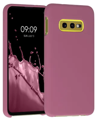 Produktbild von kwmobile Handyhülle für Samsung Galaxy S10e Hülle - Case Silikon - Kabelloses Laden - Schutzhülle Cover in Dark Rose