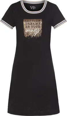 Produktbild von Vivance Dreams Nachthemd schwarz Größe 32/34