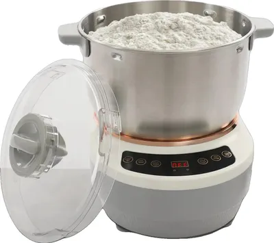 Zdjęcie produktu dla Mieszarka do ciasta, pojemność 7 litrów, moc 250 W, regulowany czas mieszania 1-40 min, stała temperatura 45°C, silnik z czystej miedzi