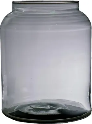 Produktbild von INNA-Glas Vase Martita aus Glas, recycelt, klar, 25 cm, Ø 19 cm - Kerzenglas