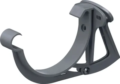 Produktbild von INEFA Stirnbretthalter justierbar für Dachrinne halbrund, PVC NW100 / 100mm, Anthrazit Dachrinnenhalter Dachrinnenzubehör,  Germany