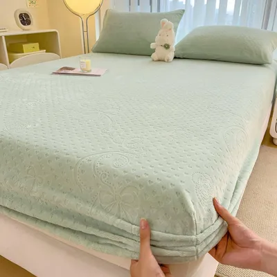 Productafbeelding van Fluwelen Hoeslaken 150 x 200 cm voor Boxspring
