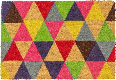 Produktbild von Nicola Spring Kokosfaser-Fußmatte – 60 x 40 cm – Dreieck