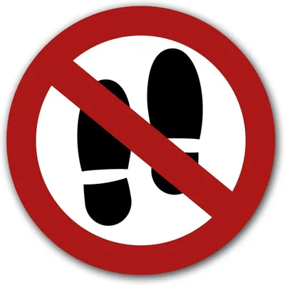 Productafbeelding van 5 Stickers Verboden te Betreden, Ø 9,5 cm, UV-bescherming