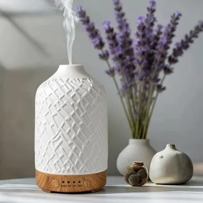 Zdjęcie produktu dla Dyfuzor zapachowy 100 ml 7 kolorów LED timer aromaterapia olejki