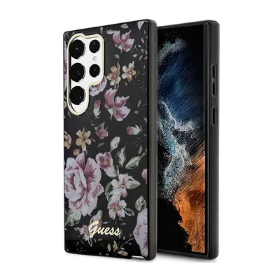 Obrázek produktu pro Guess Flower Collection – pouzdro Samsung Galaxy S23 Ultra (černé)