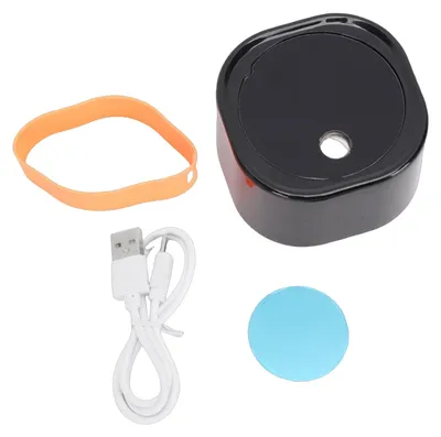 Image de Atomiseur pour grains de café, élimination statique, rechargeable par USB, avec base magnétique et couvercle en silicone, couleur noire
