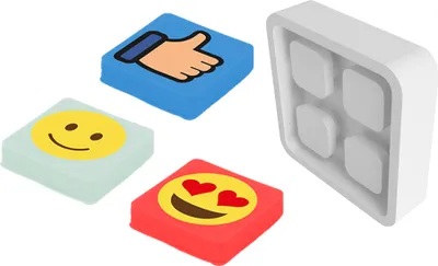 Produktbild von PIXIE CREW Abzeichen mit reflektierendem Element - Emoji
