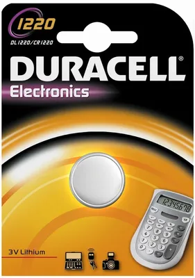 Produktbild von Duracell 1220, Lithium, Button/coin, 3V, 2 mm, 1,3 cm