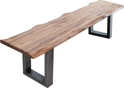 Produktbild von Casa Padrino Designer Sitzbank Natur Breite 160 cm, Höhe 50 cm