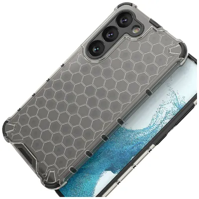 Produktbild von Wabengehäuse Für Samsung Galaxy S23+ Gepanzertes Hybridgehäuse Schwarz