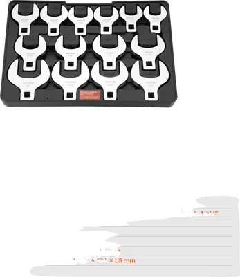 Image de Jeu de clés à fourche, acier haute résistance, compatibilité polyvalente, XMNJ0014PCs-B 504