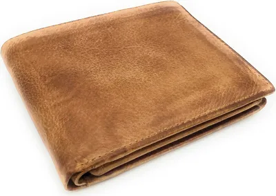 Produktbild von Jockey Club echt Leder Geldbörse Portemonnaie Vintage mit RFID Schutz cognac