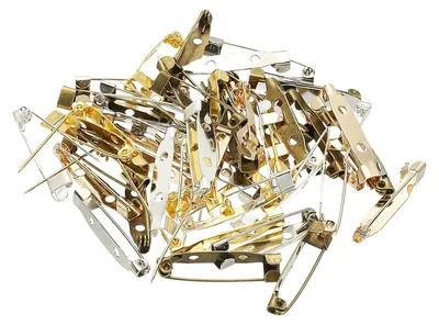 Productafbeelding van Speldjes - Veiligheidsspelden voor broches - 50 stuks - 30 mm - Kleurrijk
