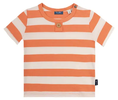 Produktbild von Sanetta Kidswear Jungen T-Shirt orange Ringel 74