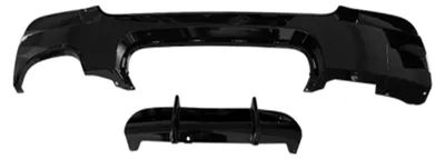 Image de Diffuseur arrière noir brillant pour BMW Série 3 (E92 / E93) de 2006 à 2013