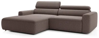 Produktbild von Selsey Fando - Ecksofa mit Schlaffunktion, L-Form, 4-Sitzer, Flechtstoff Hellbraun, 252 cm - links
