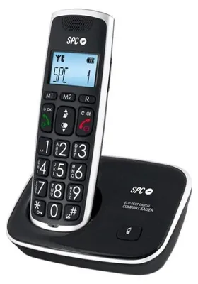 Obrázok produktu pre SPC 7608N, DECT telefón, Hlasitý odposluch, 20 položky, ID volajúceho, Čierna