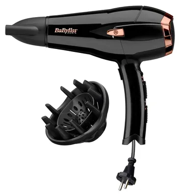 Produktbild von BaByliss Cordkeeper 2000, Gleichstrom, 26,3 m/s, 95 m³/h, Schwarz, Roségold, Einfarbig, 1,95 m