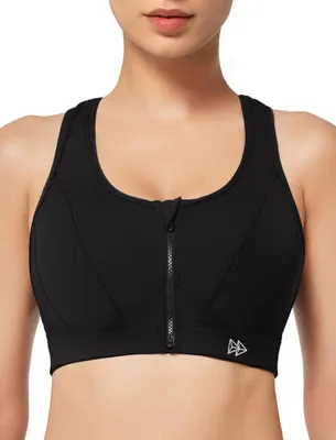 Produktbild von Yvette Sport BH mit Vorderverschluss, Schwarz,XL