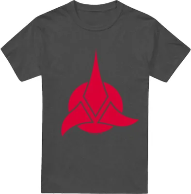 Obrázok produktu pre Star Trek - Tričko "Klingon" pre mužov/dámy Uni TV18138 (3XL) (Charcoal)