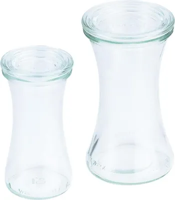 Produktbild von Contacto Weck Delikatessenglas 370ml mit Deckel RR80 6er Karton, ideal für Buffets, Ø 8 (oben) x H12,5 cm