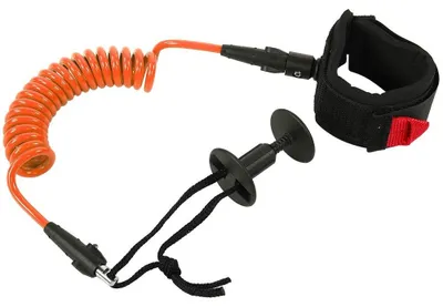Imagen del producto de Correa para tabla de surf - Pulsera de soporte para la muñeca - Protege tu muñeca - Naranja - Ajustable - Ultraligera - Ideal para surfistas