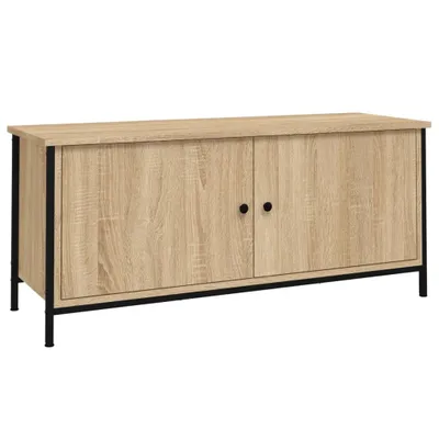 Image de vidaXL Armoire TV avec portes Chêne Sonoma 102x35x45 cm Bois composite