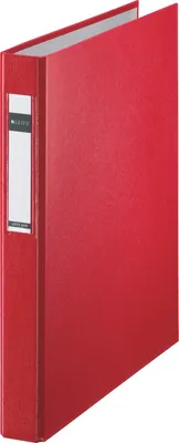 Produktbild von Ringbuch A4 2-Ringe 25mm rot Packung mit 10 Stück
