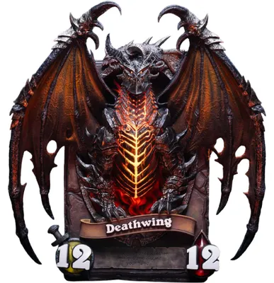 Produktbild von Blizzard Hearthstone Deathwing Kunststatue, Rahmen
