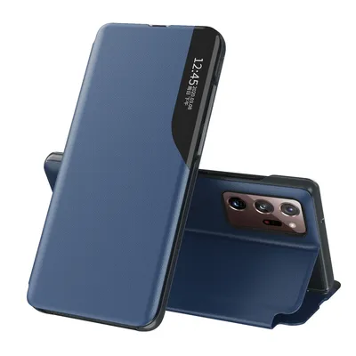 Obrázek produktu pro Pouzdro pro Galaxy Note 20 Ultra 5G, Smart View Okénko Flip StojánekPolyuretanKožené Ochranné Pouzdro pro Samsung Galaxy Note 20 Ultra 5G modré