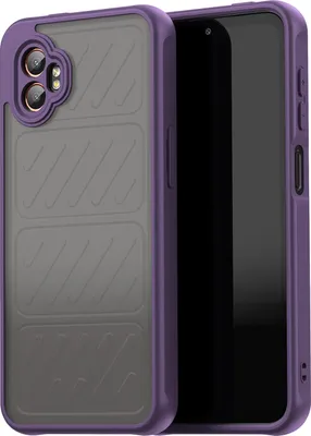 Obrázek produktu pro Pouzdro pro Samsung Galaxy XCover7 Pro, průsvitná matná zadní strana s ochranou fotoaparátu, nárazuvzdorné ochranné pouzdro Fialová