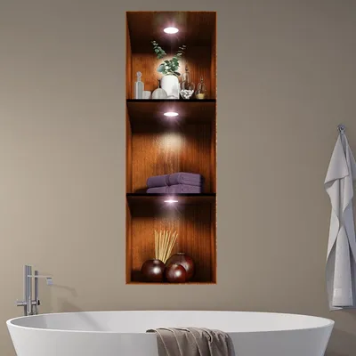Image de Autocollant pour salle de bain à effet 3D, ambiance spa, 40 x 120 cm