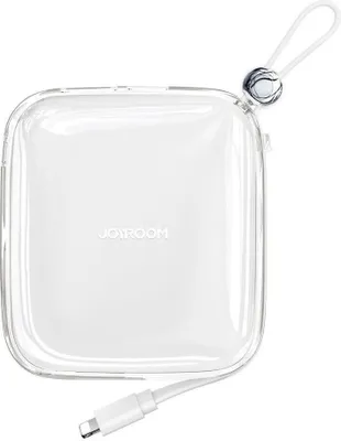 Obrázek produktu pro Joyroom powerbank 10000mAh Jelly Series 22.5W z wbudowanym kablem Lightning biały (JR-L003)