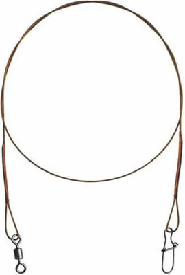 Produktbild von Delphin Bomb Stahlvorfach mit Wirbel und Karabiner 7kg 20cm