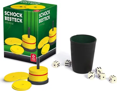 Produktbild von ASS Altenburger - Schockbesteck-Set mit Würfelbecher inkl. 6 Würfeln