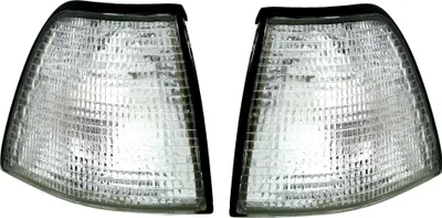 Produktbild von Frontblinker Set für 3er BMW E36 Coupe Cabrio weißer Blinker Silber Weiß