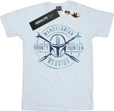 Obrázok produktu pre Star Wars - Pánske tričko "Mandalorian Warrior" BI47190 (M) (White)
