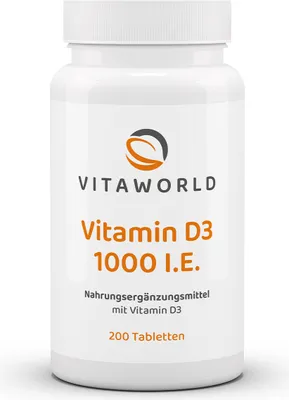 Produktbild von Vitamin D3 1000 I.E. (200 Tbl)