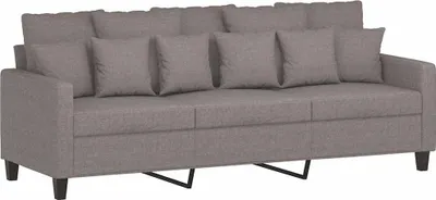 Obrázek produktu pro vidaXL Třímístná pohovka Taupe 180 cm Látka