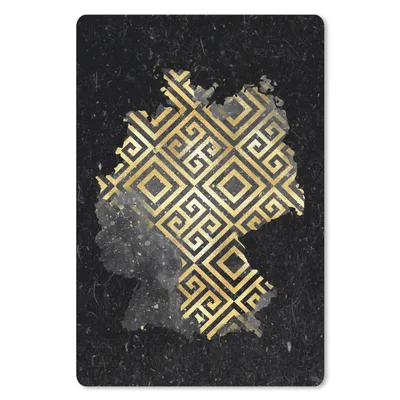 Produktbild von MuchoWow® Mauspad Mousepad Europa - Deutschland - Gold 40x60 cm - Mousepads - Maus Mat - Pad - Mausunterlage - Schreibtisch Accesoire