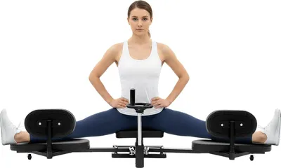Produktbild von Beinspreizer - Split-Stretch-Maschine - 0–210° verstellbar - 100 kg Belastbarkeit - PolyurethanSchaumpolsterung - Für Ballett, Gymnastik, Tanz und Heimtraining unisex