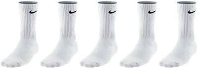 Produktbild von 5 Paar Nike SX7664 Socken Lang Herren Damen - Farbe: weiß - Größe: 38-42